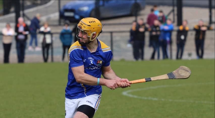 Karl Murray pictured in action for the Longford hurlers against Warwickshire in the National League Division 3B Final on Sunday last.  Photo: Cóilín Duffy