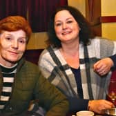 Above: Carmel Lennon and Jemma Rowan pictured at the AGM of the Ballymahon Twinning Group. Below: At the AGM were (ltor) Ciara Moughty, Nina Cox and Emma Kearney.