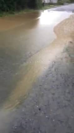WATCH | Longford floods: Water streams from road down into the yard of Ballinalee homeowner