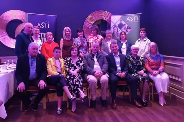Retired staff members of St Mel's College, Longford Sheila Fallon, Eddie Collins, Ruth Murphy, and former Vice Principal Bill O’Meara were honoured at an ASTI function in the Longford Arms Hotel
