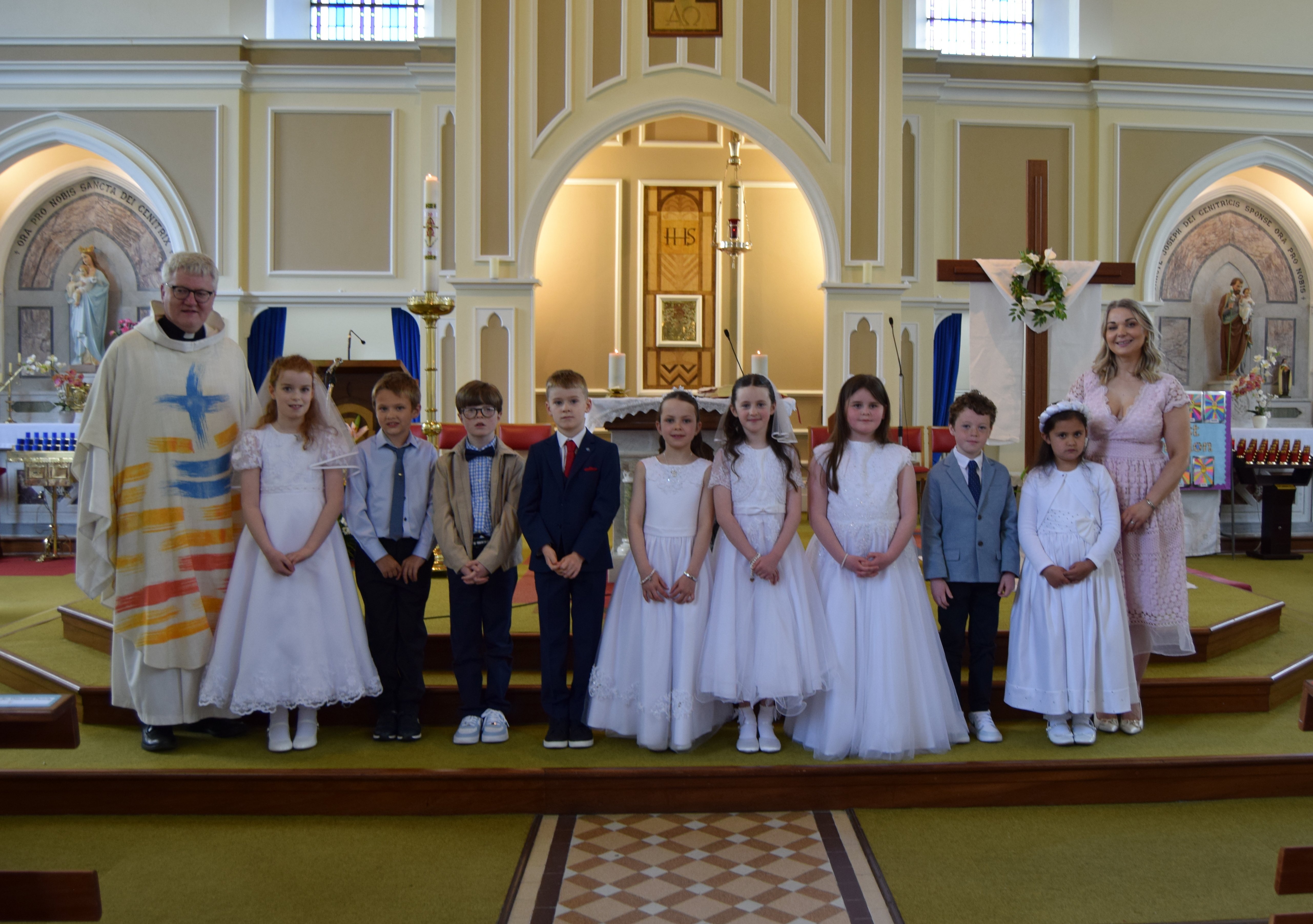 A lovely day in Longford parish as children make their First Holy Communion