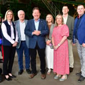 At the official opening of Mulleady Group's new €7m recycling processing facility were Donna Mulleady, Anthony Mulleady, Minister Darragh O'Brien, Karen Duffy, Anne Mulleady, Brendan Mulleady and Niall Mulleady  