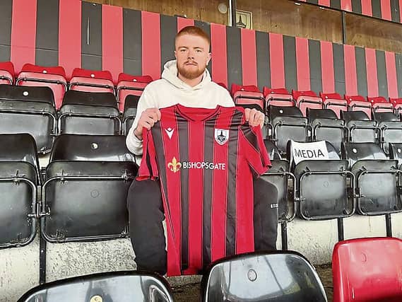 Aodh Dervin, pictured at Bishopsgate, is back with Longford Town in a loan deal from Shelbourne