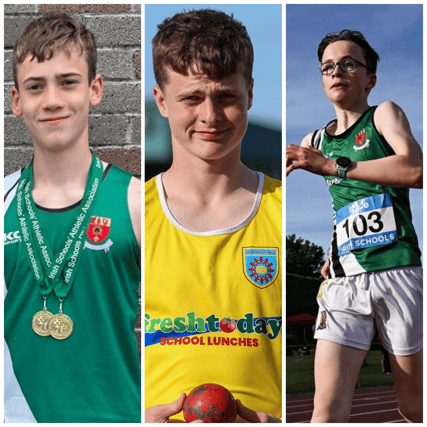 County Longford medal winners at the All-Ireland Schools Track and Field Championships in Tullamore were John Fitzpatrick Jr, Andrew Nolan and Conor Brennan