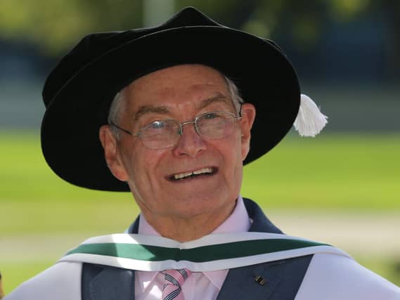 Tomi Reichental being awarded an honorary doctorate
