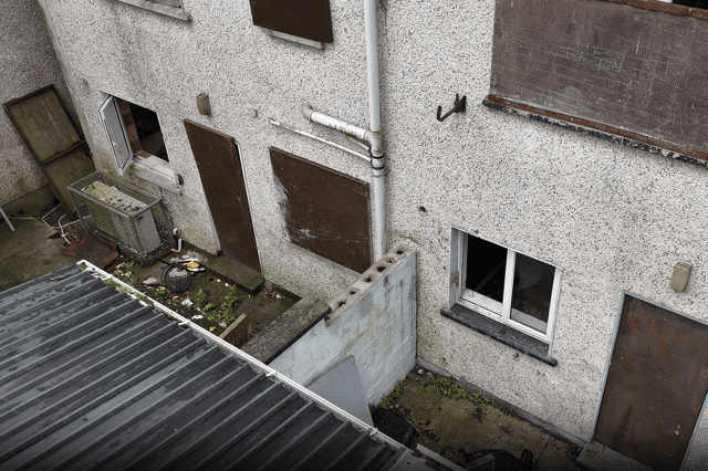 JUNE 3 2026: Thugs have now regained access to both houses by removing the steel barriers - both inside and out - from the two back kitchen windows