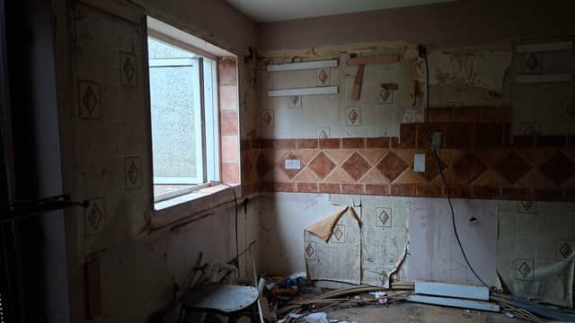 MAY 8 2026: Inside the back kitchen of number 4 where thugs regained access to the house