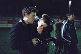 Robert Higgins and Patrick McGivney, founders of Harp Media, on the set of their film ‘Lakelands’