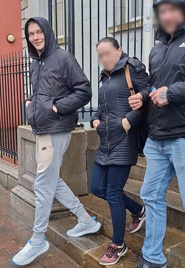 Sebastian Kubuj leaving Longford District Court