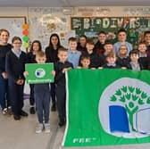 Forgney National School after they were presented with their Biodiversity Flag
