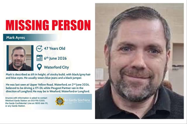 Mark Ayres was reported missing last week