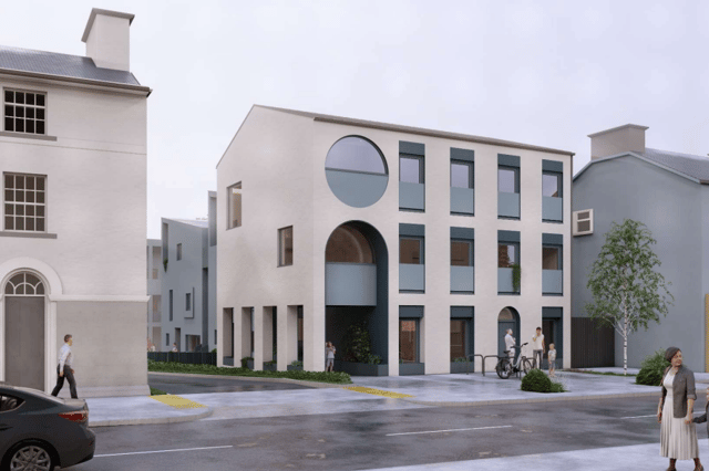 A mock up design of the proposed development in Granard