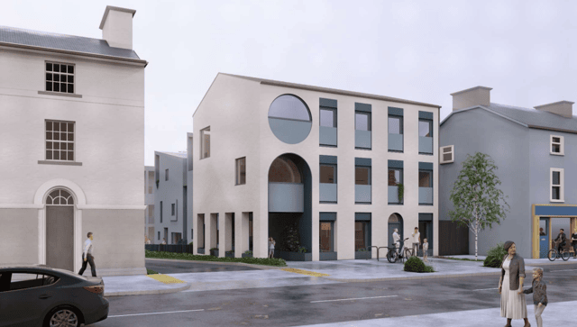 A mock up design of the proposed development situated at 54 Main Street, Granard