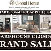 Global Home is holding a large warehouse clearance sale at its distribution centre in Longford following a recent business reorganisation.