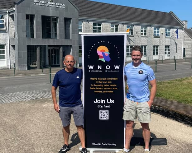 Longford Sports Partnership's Donal Mulligan (L) and WNOW Co-Ordinator Mickey Quinn (R)