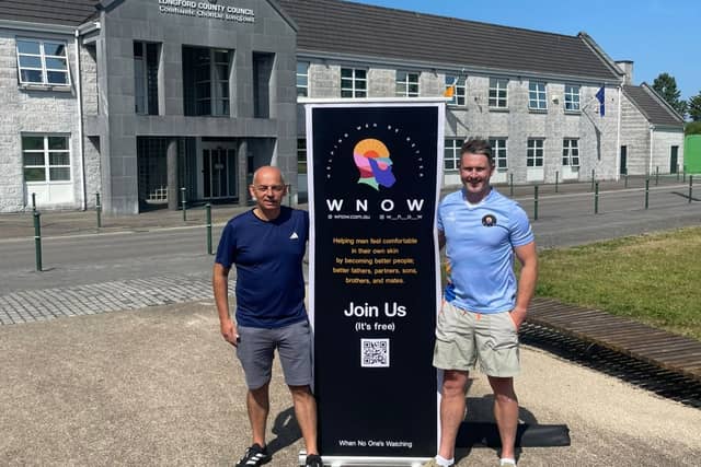Longford Sports Partnership's Donal Mulligan (L) and WNOW Co-Ordinator Mickey Quinn (R)