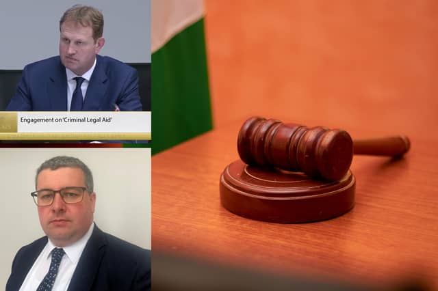 Justice Minister Jim O’Callaghan / Solicitor and member of the Law Society’s Criminal Law Committee, John Anderson