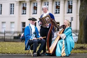 Celtic Grace members David Williams, Paddy Creedon and Eileen Beamish who will perform in Edgeworthstown 
