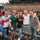 Trevor, his brother Fergal, his wife Éadaoin and cousins Chris and Anthony 