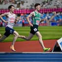 Cian McPhillips pictured during his heat in the mens 800m on Day 1 of the European Athletics Championships 2026 at Alexander Stadium in Birmingham  Photo: Sam Barnes/Sportsfile