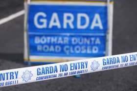 Garda accident sign