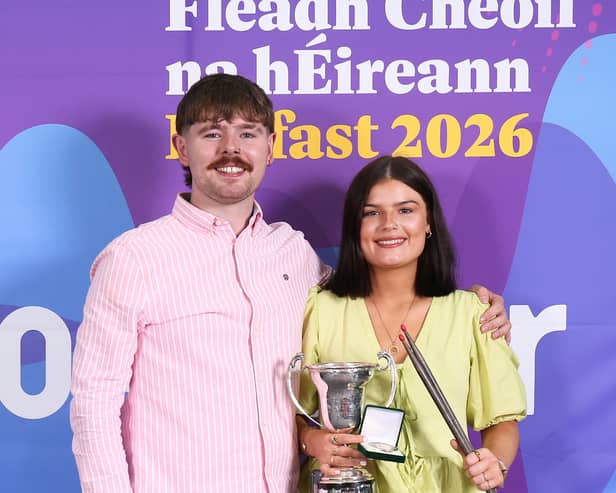 Talented winner Nadine Smith, who made a big impression at the Fleadh, and acclaimed traditional musician Owen Smith both of Comhaltas Ceoltóirí Éireann CCÉ Joe Callaghan branch in Edgeworthstown.