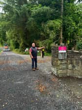 Cllr Turlough McGovern at Derrycassin Woods