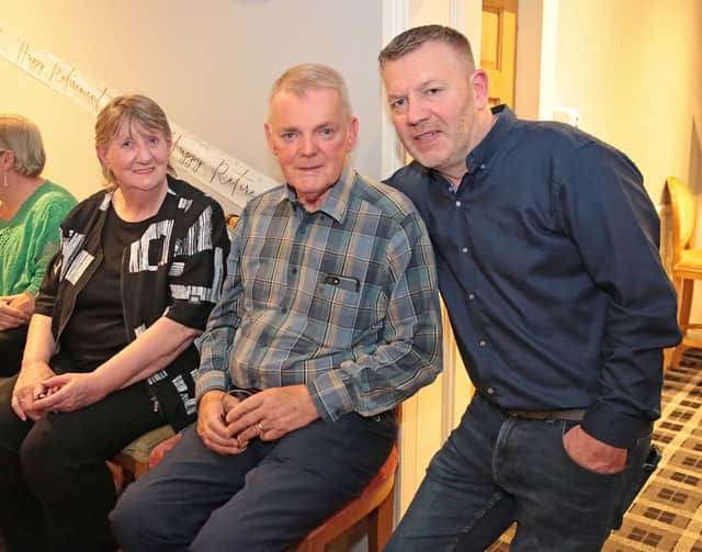 Pat and Marion McHugh with Detective David Conroy