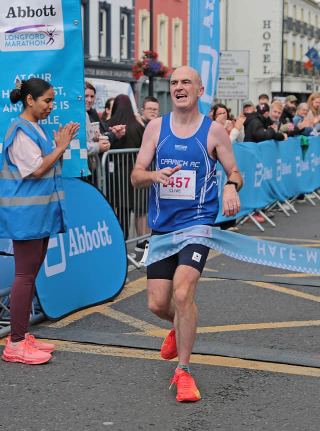 Half marathon winner, Detective Garda Clive Clancy