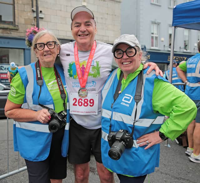 Mary and Fiona Fenelon with Brendan Lynn