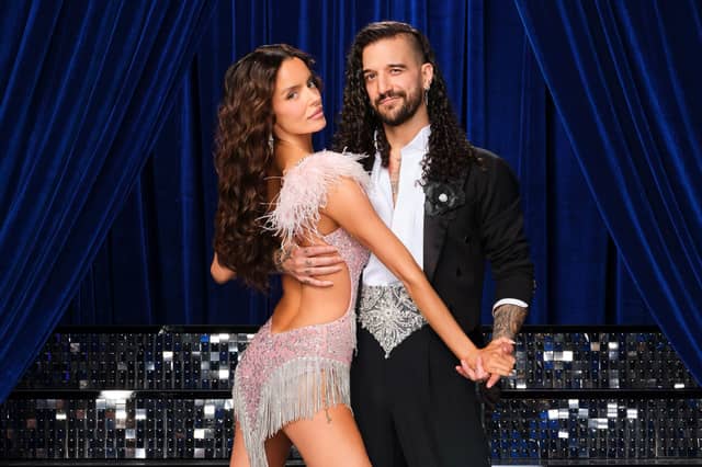 Maura Higgins and DWTS partner Mark Ballas