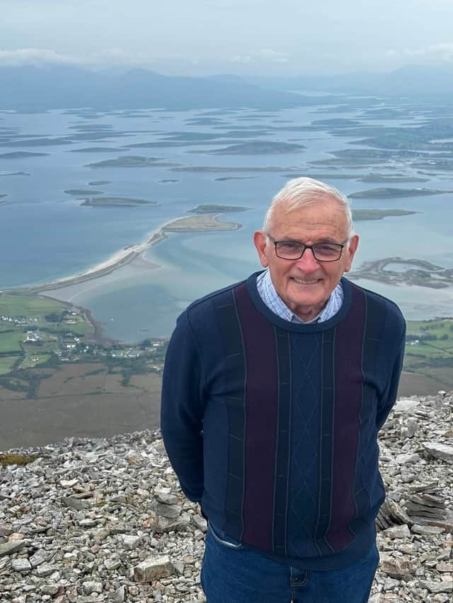 Danny at the summit of Croagh Patrick.