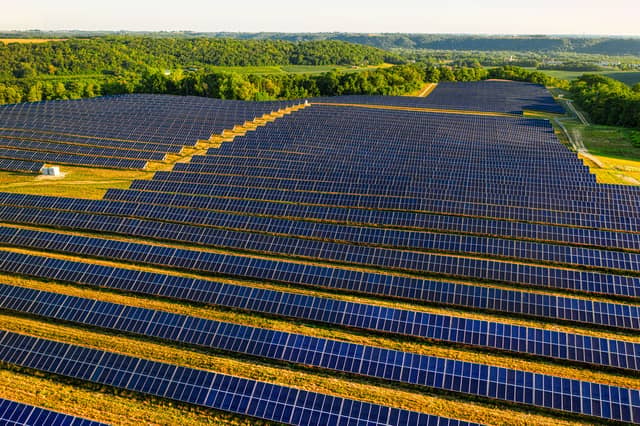 Example of a solar farm