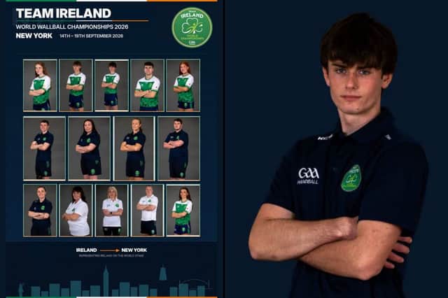Thomas Finn proudly representing Longford on Team Ireland