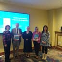 Pictured at the Budget 2027 town hall event for Laois, Offaly, Longford and Westmeath, hosted by Family Carers Ireland at the Tullamore Court Hotel on 10 September, from left to right, are Niamh Lynch, Support Manager Laois/Offaly, Family Carers Ireland; Deputy Brian Stanley, Independent; Angela Locke Reilly, Support Manager Longford/Westmeath, Family Carers Ireland; Deputy Carol Nolan, Independent; and Tanya Clear, Information Officer Laois/Offaly, Family Carers Ireland. 

 