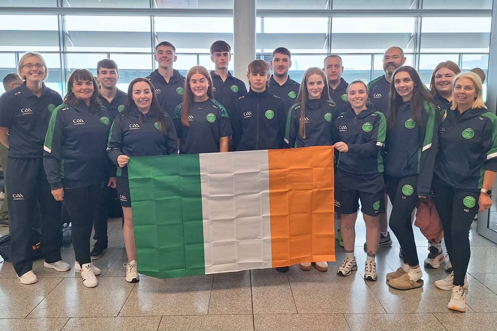 Handball player Thomas Finn with Team Ireland in New York 