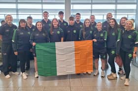 Handball player Thomas Finn with Team Ireland in New York 