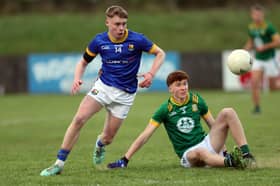 Clonguish player James Flynn pictured in action for the Longford minors against Meath in last year’s Leinster U-17 Football Championship Photo: Syl Healy 