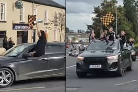 The Ballymore LGFA team celebrating today
