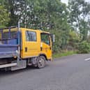Longford County Council tending to fallen tree branches in Lanesboro, yesterday evening, September 29