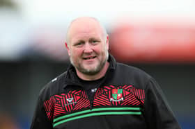 Mostrim manager Niall Sheridan Photo: Syl  Healy 