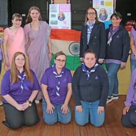 Susan Higgins, Niamh Lillis, Sarah Taitt, Mary Lillis, Trisha Hughes, Lauren Quinless, Claire Gorman, Imelda Finn, Susan Higgins and Joanna Pearman in the Temperance Hall, Longford town on Friday, September 25 where a new Brownie group was named in memory of late Máire Lillis, who was heavily involved with Longford Girl Guides and served on several national committees 
Picture: Shelley Corcoran