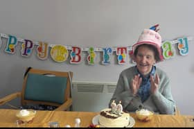 Josie celebrating her 99th birthday 