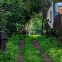 Main Pic: an overgrown trail. Inset: Cllr David Cassidy. 