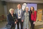 Older Person's Council Chairperson Kitty Burkhill, Cathaoirleach of Longford County Council, Cllr Gerry Hagan, County Librarian Martina Needham and Acting Director of Services with Longford County Council, Mary Gouldsbury pictured at the Age Friendly Information Day