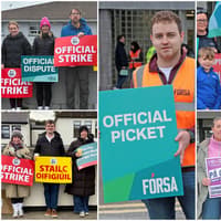 PICTURES | Workers are struggling! Strong support for public sector strike across Longford