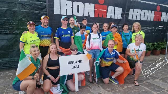 Members of Longford Triathlon Club in Cascais