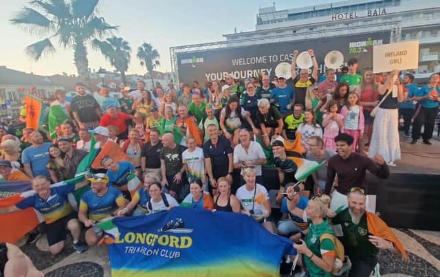 Members of Longford Triathlon Club in Cascais