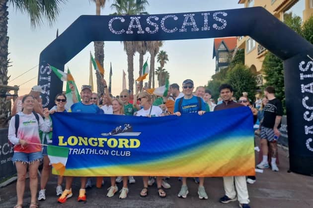 Members of Longford Triathlon Club in Cascais