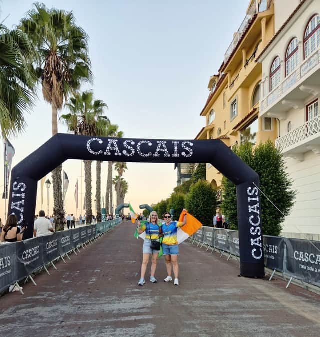 Members of Longford Triathlon Club in Cascais